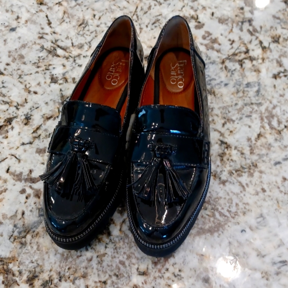 FRANCO SARTO Women's sz 7m dress shoes Tassel loafers